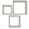Ekena Millwork Square, Open Back, Vintage Farmhouse Shadow Box Shelves, Barnwood Decor Collection, PK3 DECR15SBSQOBWH - alternate 1